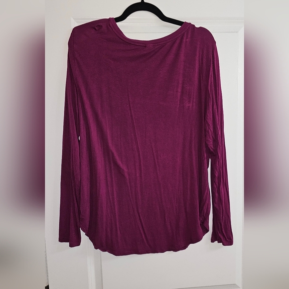 Women's Purple Long Sleeve Top - Picture 4 of 4